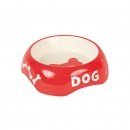 Dog Keramik Hundenapf rot
