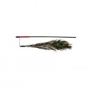 Spielangel mit Pfauenfeder 47 cm