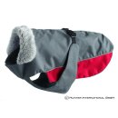 Hundemantel Bergen rot/grau 45 cm