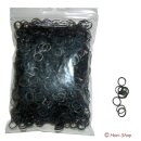 Latexringe 8 mm/ 1000 Stück  schwarz
