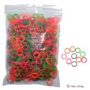 Latexringe 8 mm/ 1000 Stück  neon