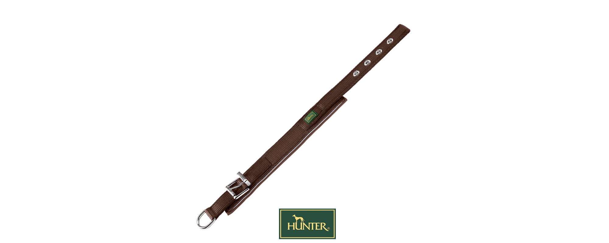 Hunter Hundehalsband Neopren Reflect braun, 16,99