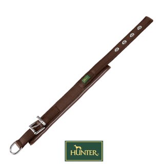 Hunter Hundehalsband Neopren Reflect braun