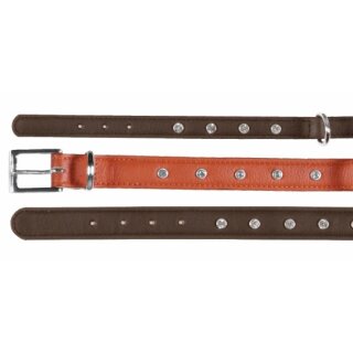 Bovini Halsband mit Strass, 35-40 cm/ 14mm breit