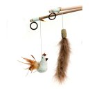 Karlie Nature Cat Toy, Katzenangel Federn-Schweif