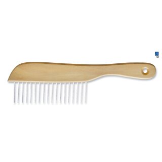Idéal Dog Poodel Kamm mit Holzgriff/ 18 Pins