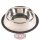 Edelstahl Napf mit Gummiring/ 0,45 L