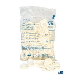 Trimm-Fingerlinge aus Latex 100 Stück