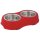 Trixie Napf-Set mit Kunststoffhalter rot S: 0,45 Liter