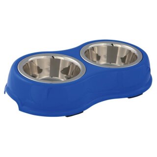 Trixie Napf-Set mit Kunststoffhalter blau S: 0,45 Liter