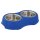 Trixie Napf-Set mit Kunststoffhalter blau S: 0,45 Liter