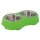 Trixie Napf-Set mit Kunststoffhalter grün M: 0,75 Liter