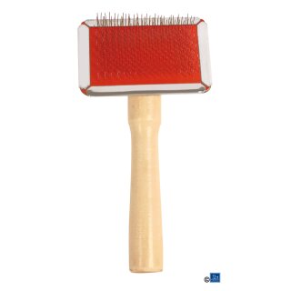 Slicker Zupfbürste mit Holzgriff