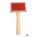 Slicker Zupfbürste mit Holzgriff