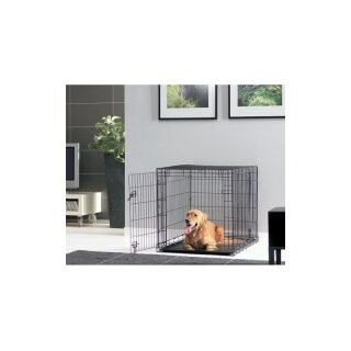 Ausstellungs-Transport-Kennel schwarz M/ 61x44x50 cm