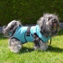 Chillcoat Hundebademantel by SuperFurDogs Aqua Green 2XS...