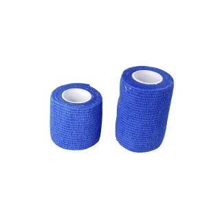 Selbstklebende Tierbandage blau 7,5 cm x 4,5 m