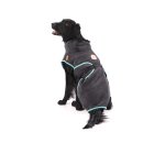 Chillcoat Hundebademantel by SuperFur Dogs dunkel-grau 2XS 33-38 cm