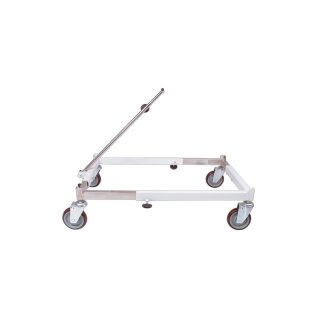 Anpassbarer Trolley (Edelstahl) für Transportboxen
