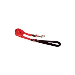 Doggy Nylon Leine Dotted rot