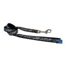 Doggy Nylon Leine Zebra weiß S: 1,2 m/ 1 cm