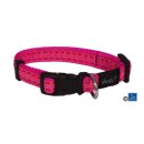 Doggy Nylon Halsband dotted pink M: 27-38 cm/ 1,5 cm
