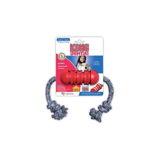 KONG Dental rot, mit Tau M: 12 cm
