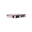 Doggy Nylon Halsband PINK DOTS S: 25-40 cm/ 1 cm