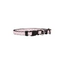 Doggy Nylon Halsband PINK DOTS S: 25-40 cm/ 1 cm