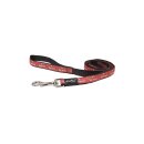 Doogy Nylon Leine GOOD DOG rot M: 120 cm/ 1,6 cm