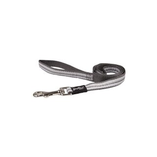 Doggy Hundeleine GREY STRIPES S: Länge 1,2 m/ Breite 1 cm