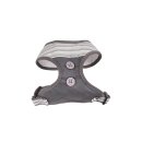 Doggy Geschirr GREY STRIPES S: 39-53 cm / Hals ca. 27 cm