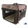 Doogy Faltbarer Kennel beige/braun