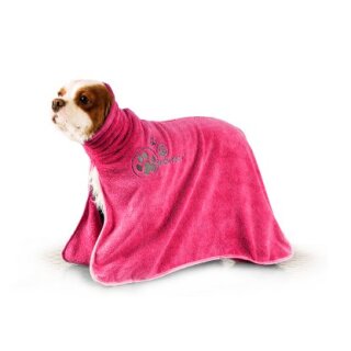 Show Tech Mikrofaser Hundebademantel pink M: ca. 45 cm
