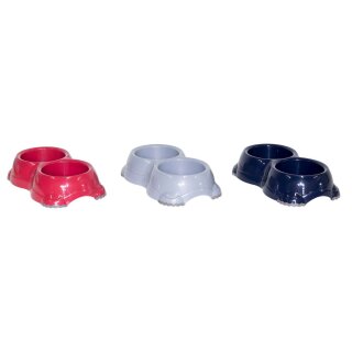 Kunststoff Doppelnapf Classic Claw L: 24 cm B: 11 cm 330 ml