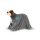 Show Tech Mikrofaser Hundebademantel grau S: ca. 30 cm