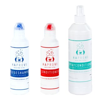 HAPROVI Sparset Shampoo 250 ml/ Conditioner 250 ml/ Spray 500 ml