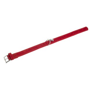 Kalbsleder Halsband Buffalo rot S 35
