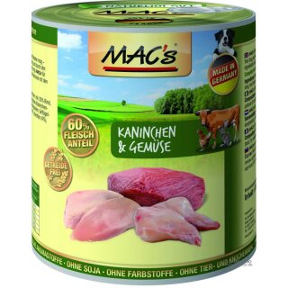 MACs Dog Kaninchen und Gemüse 400 g