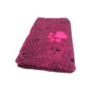 Vetbed Isobed SL rot mit pinken + schwarzen Pfötchen...