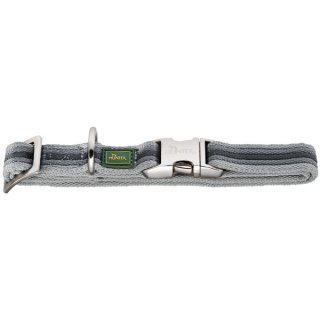 Halsband Davao Alu-Strong S: 30 - 45 cm | Breite 1,5 cm grau