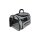 Reisetasche grau-schwarz 42 x28 x 28 cm