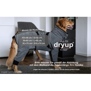 DRYUP body ZIP.FIT mit langen Beinen XXL= 74 cm