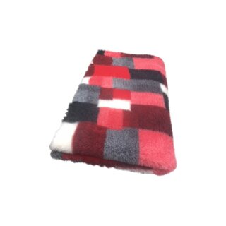 Vetbed Isobed SL Patchwork, rot-grau