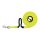Trixie Schleppleine Easy Life mit Ruckdämpfer neongelb/sw 8 m / 20 mm