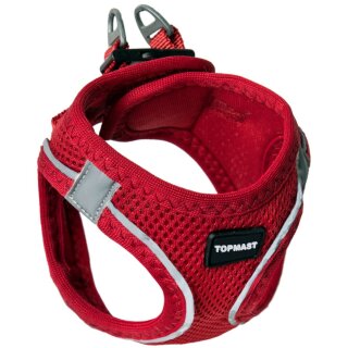 TOPMAST Hundegeschirr rot 2XS