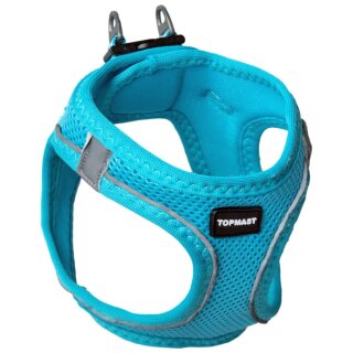 TOPMAST Hundegeschirr türkis 3XS